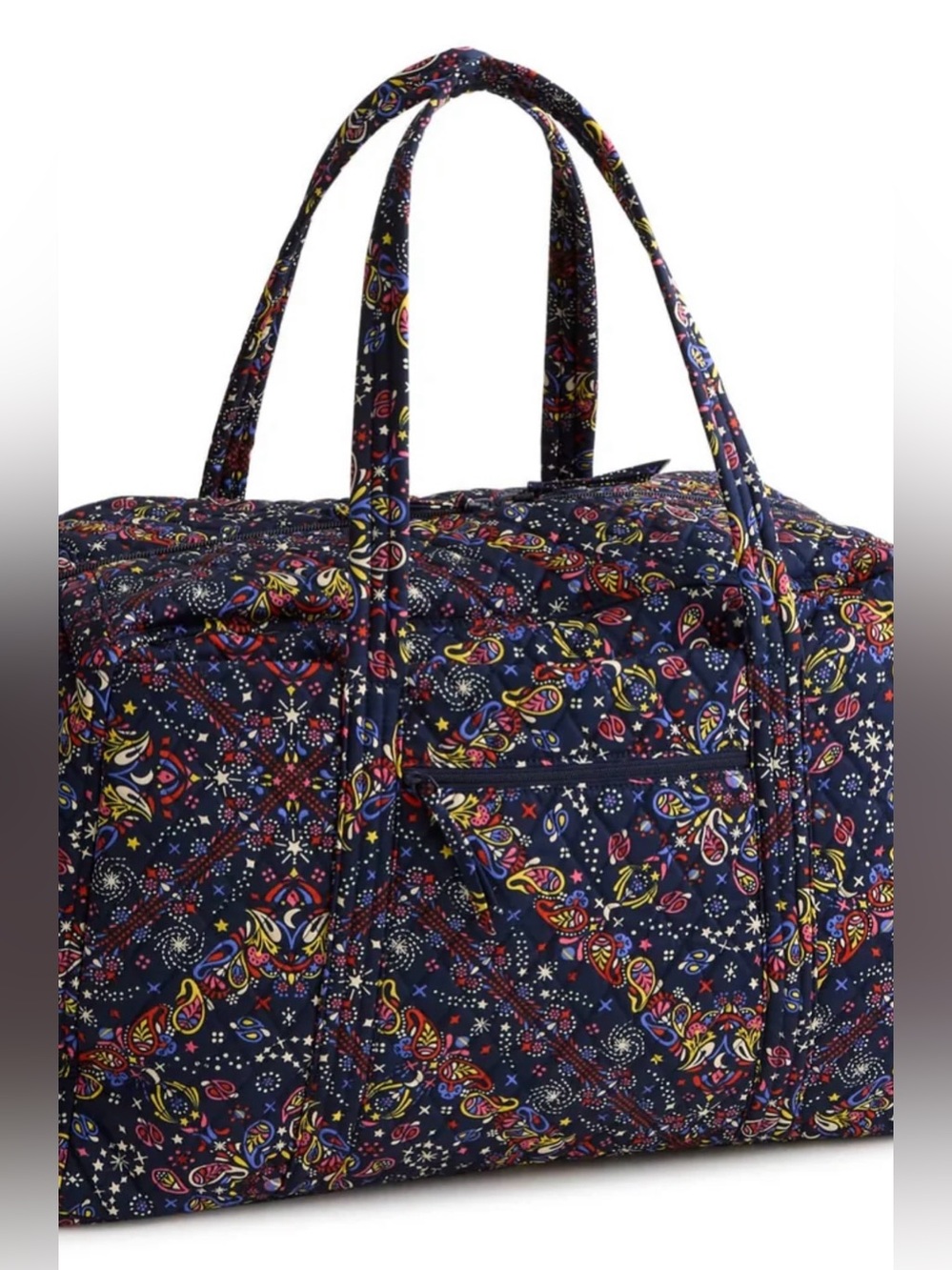 Vera Bradley Large Miramar Weekender Bag NWT Starry Paisley - Picture 4 of 7